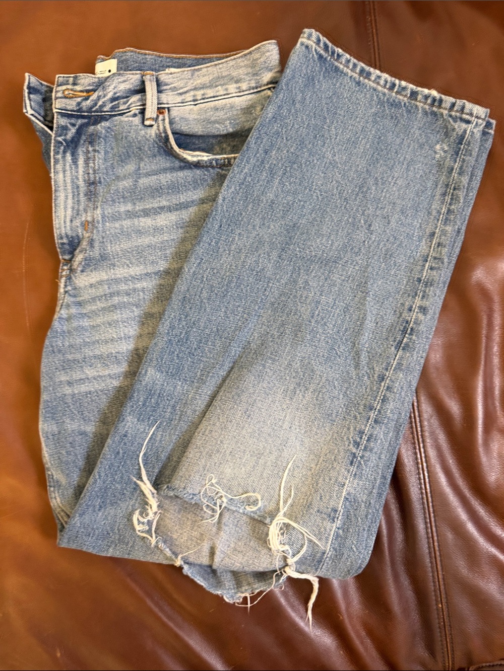 Zara The New Daddy Ripped Boyfriend Jeans 6